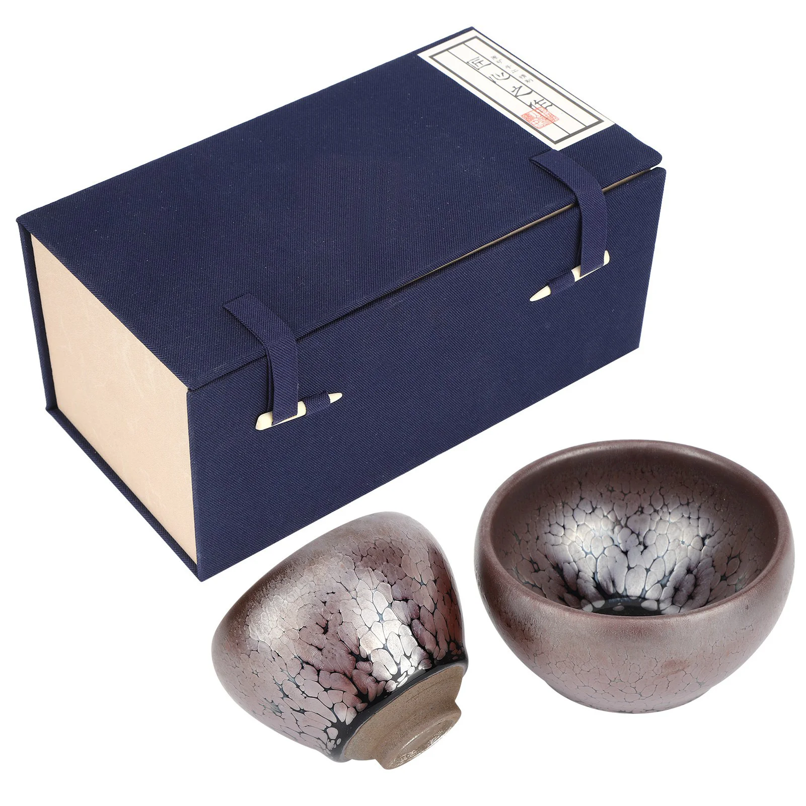 

2Pcs Vintage Cup Retro Ceramic Teaware Drinkware Teaset Gift Kitchen Accessory