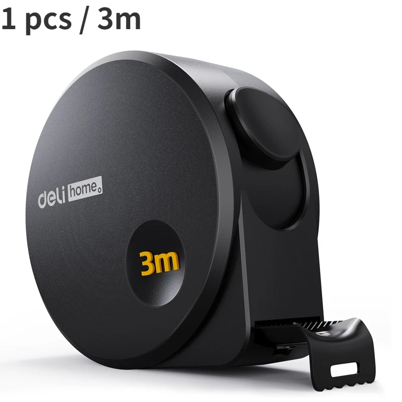 

Deli Tools Черная стальная рулетка 3/5 м