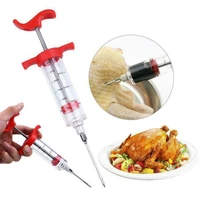 flavor needle turkey bbq meat flavor injector stainless steel needles spice syringe kitchen sauce marinade syringe accessory