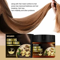 60ml gingers hair masks cream repairs damage restore soft hair care nourish hair pores strengthen hair roots