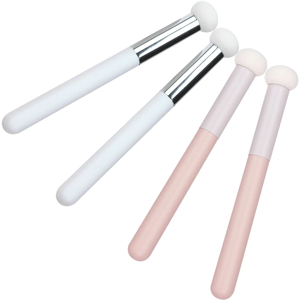 

4 Pcs Major Sponge Concealer Brush Miss Blender Makeup Loose Powder Aluminum Tube Brushes