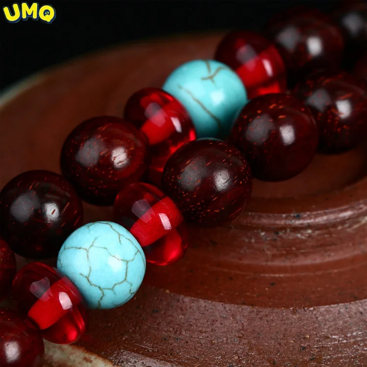 

Indian Red Sandalwood Lady Diy108 High Oil Density Old Material Necklace Bracelet Beads Playing with Buddha Beads