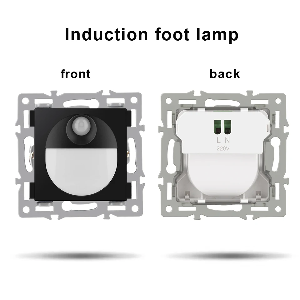 

JING HUA JING CHENG настенный модуль 86 мм черный стекло розетка выключатель
