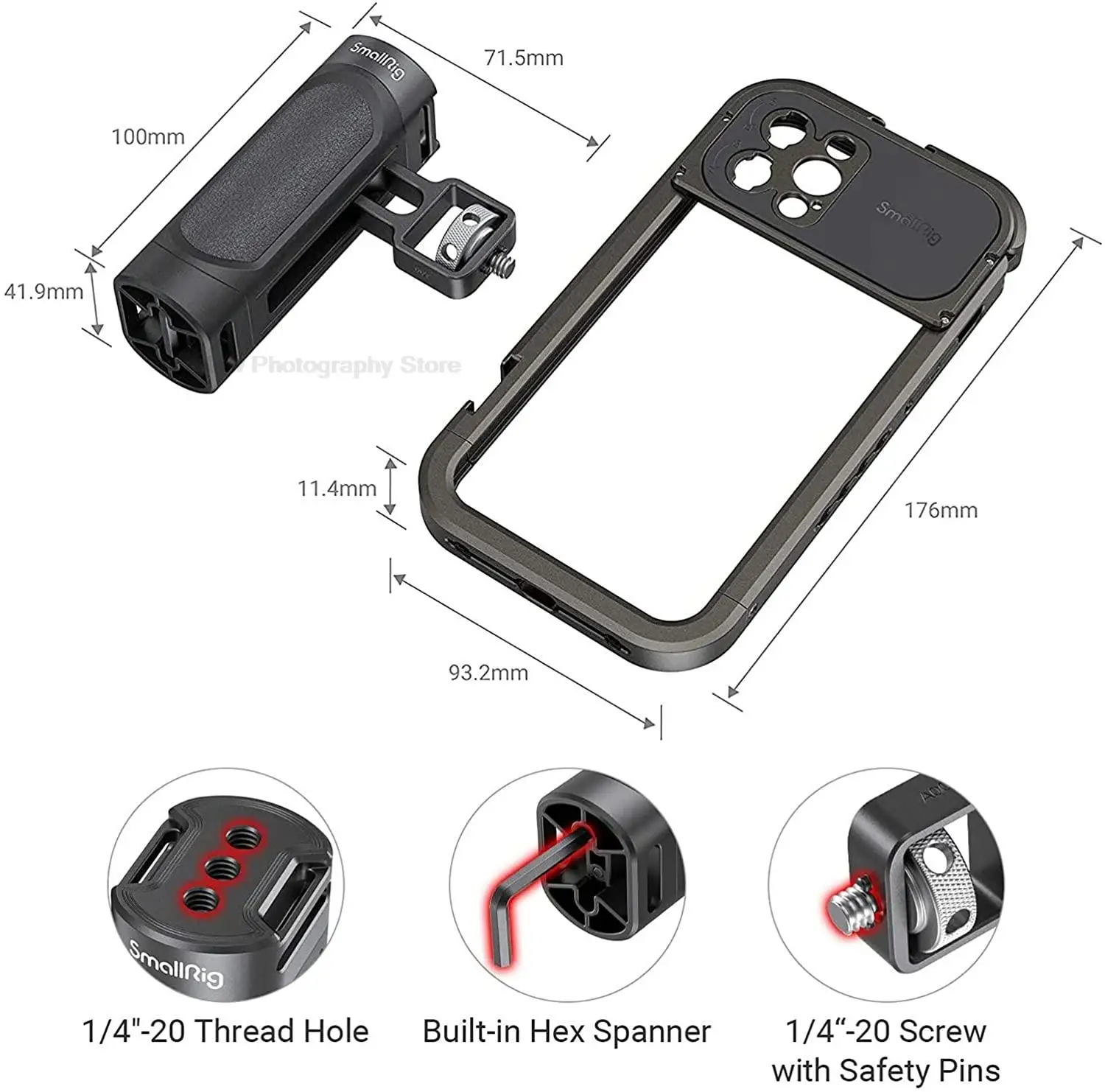 

SmallRig Smartphone Video Cage Kit Smart Phone Handheld Video Cage Rig kit for iPhone 12 Pro Max