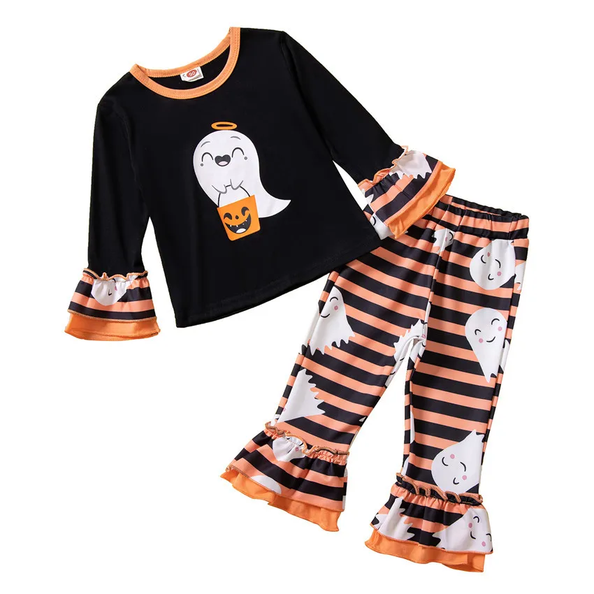 

SAILEROAD Boys Autumn Pyjamas Kids Ghost Pajama Set Child Sleepwear Toddler Girls Pajamas Halloween Christmas PJS Winter Pijamas