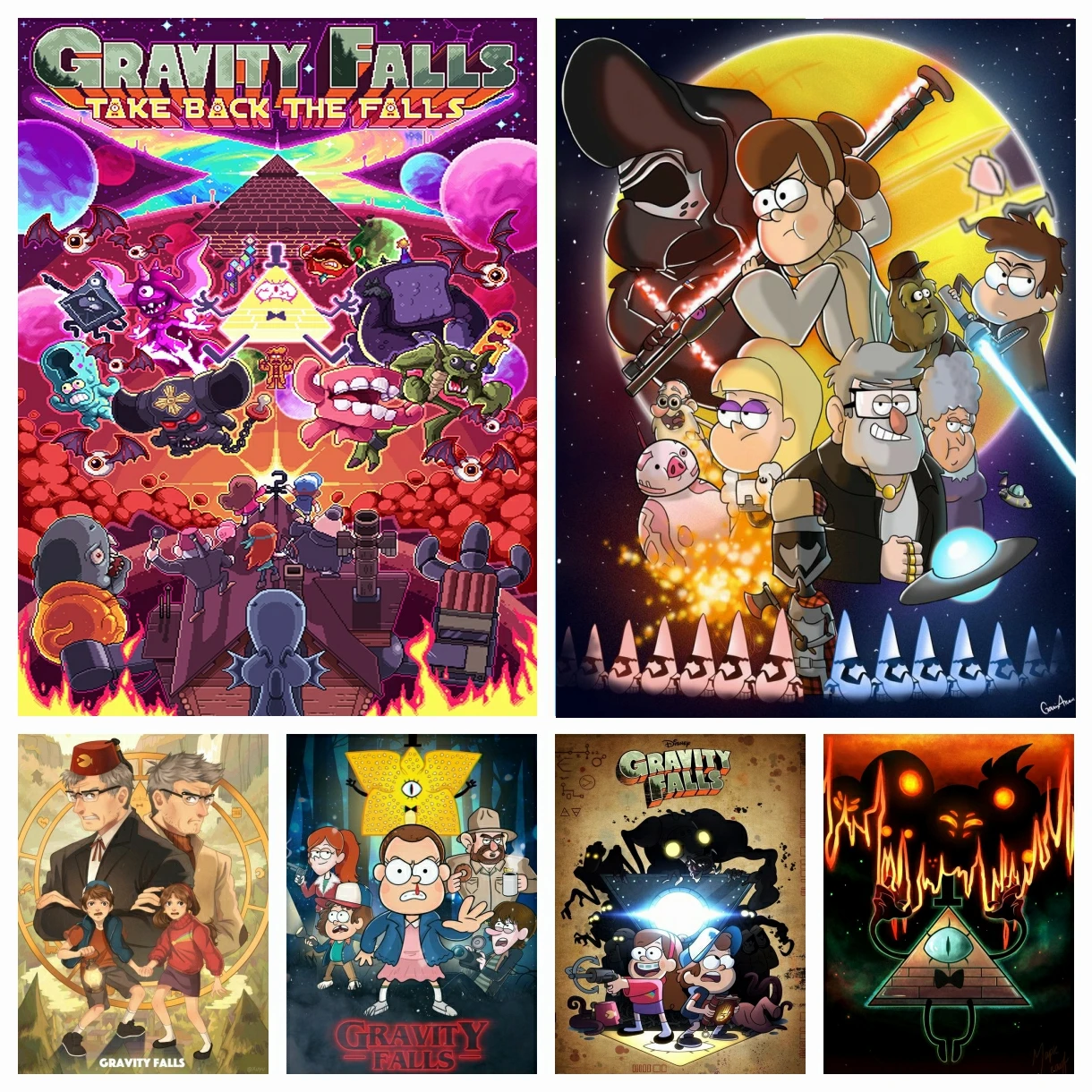 

Disney Cartoon Gravity Falls 5D DIY Diamond Painting Mosaic Dipper And Mabel Pines Embroidery Cross Stitch Home Decor For Kids