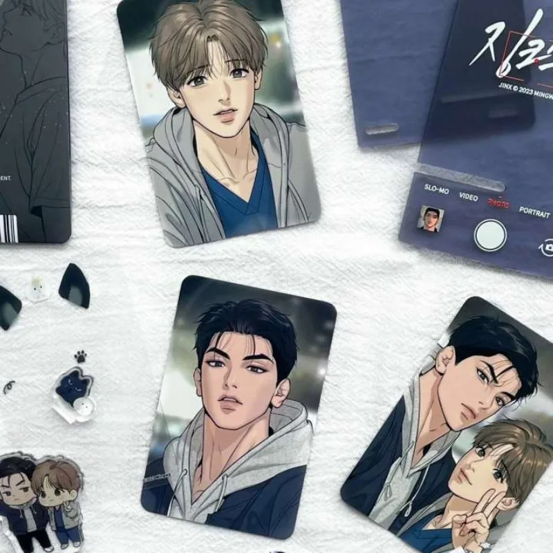 

Jinx Sticker Anime Joo Jaekyung Bookmark Childrens Stationery Student Stationary Cos Waterproof 3-inch Small Card Kim Dan