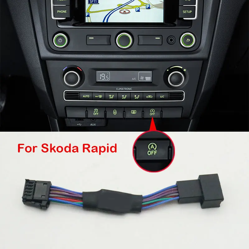 

For Skoda Rapid 2014 2015 2016 2017 Car Automatic Stop Start Engine System Off Closer Device Control Sensor Plug Cable