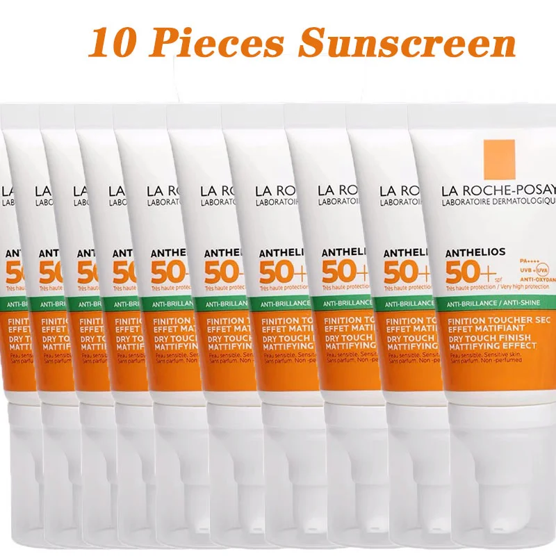 

10PCS/Set La Roche-Posay Sunscreen SPF50+ Oil Control Light And Non Greasy Suitable For Oily And Mixed Skin NO-Tinted 50ml