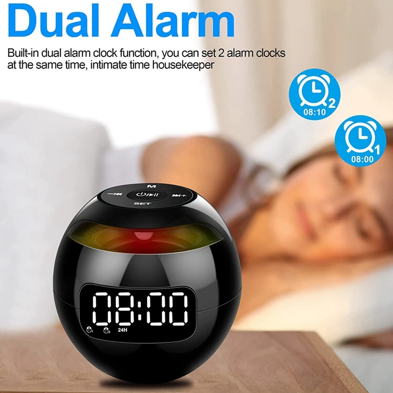 Будильник с Bluetooth-динамиком цифровой будильник сенсорное управление со