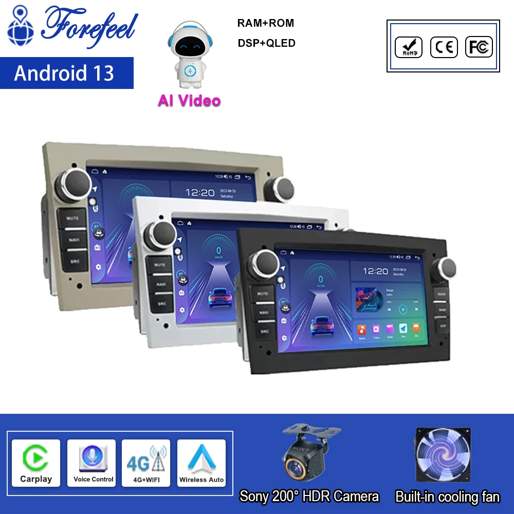 Автомагнитола 2DIN для Opel Astra H G J Antara Vectra C Zafira B Vivaro Meriva