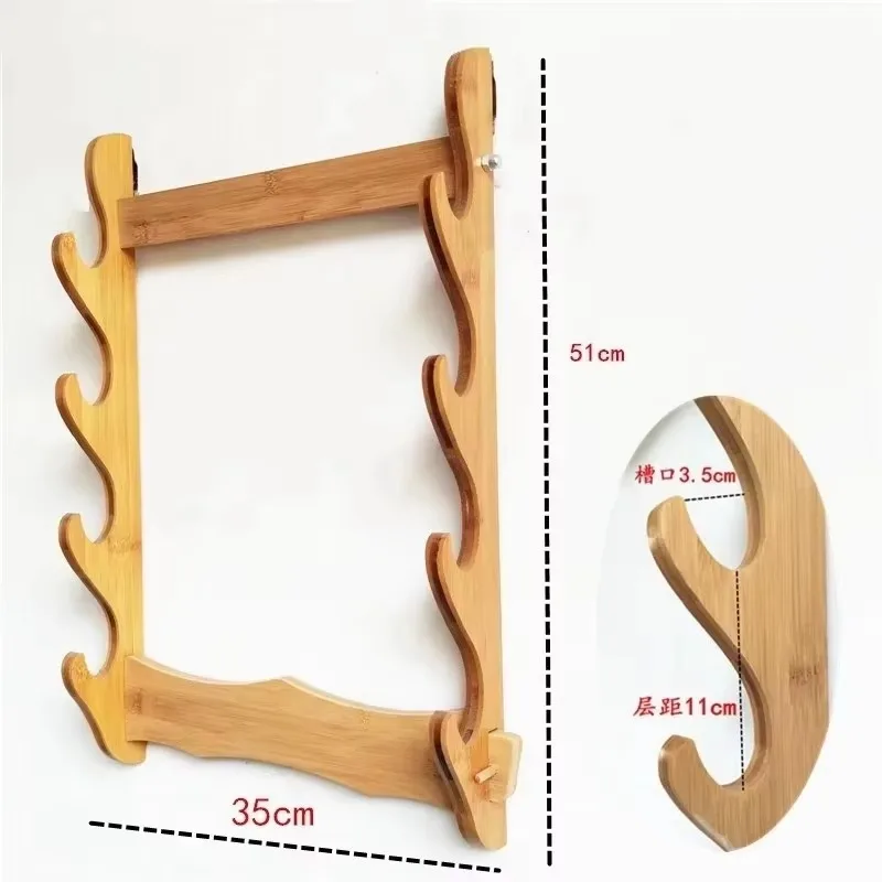 

Настенный Держатель Для Катаны, Подставка Для Самурайского Меча, Деревянная Стойка Для Хранения Рапира, Сабли, Японского Оружия