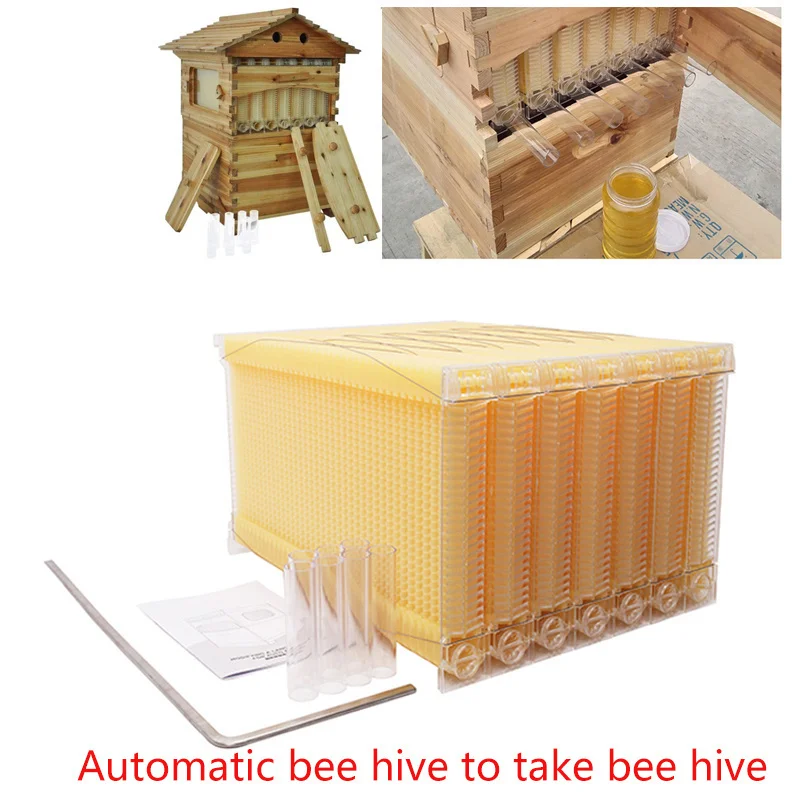 

Automatic honeycomb collection hive plastic beehive rack honeycomb beehive take hive base beehive beekeeping tool flow hive
