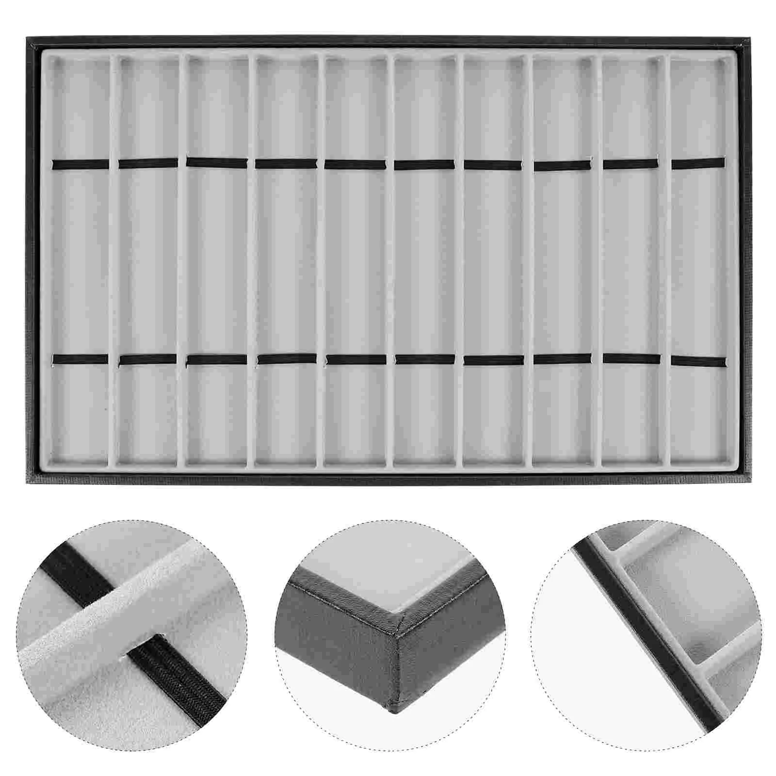 

10 Slots Winder Jewelry Display Stand Necklace Storage Box Wristwatch Collector Organizer Case MDF Black Choker
