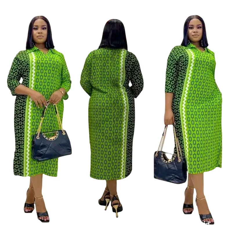

african dresses for women dashiki robe africaine femme fashion kanga clothing casual africa kaftan clothes 2022