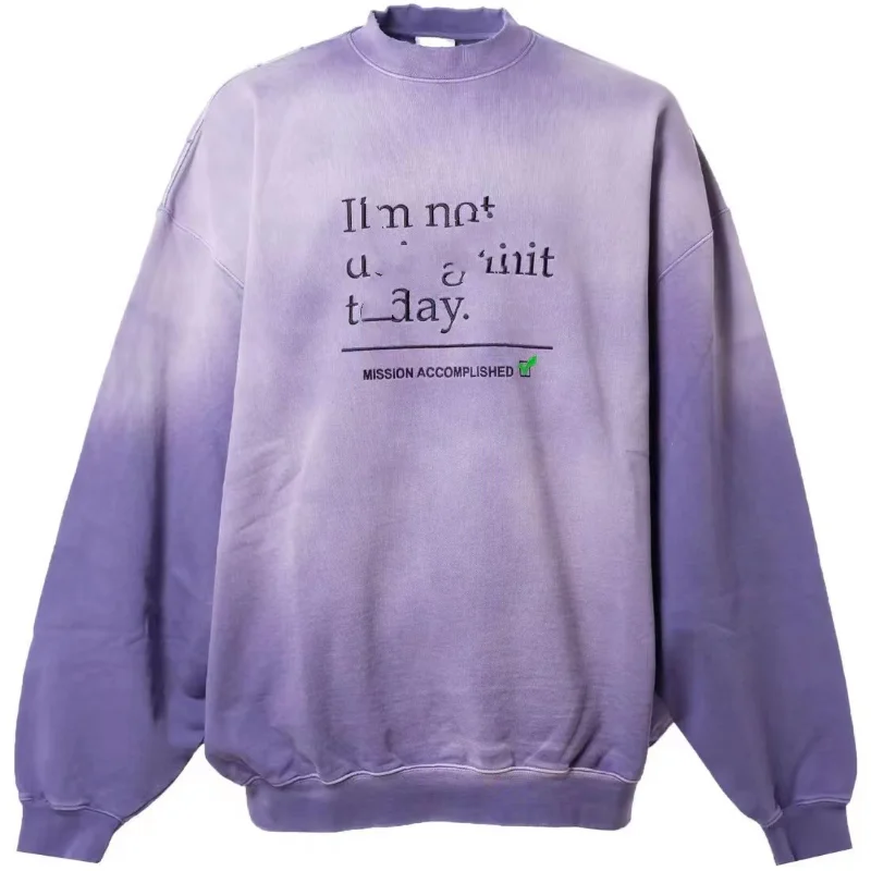 

Толстовка Мужская/женская с круглым вырезом и надписью