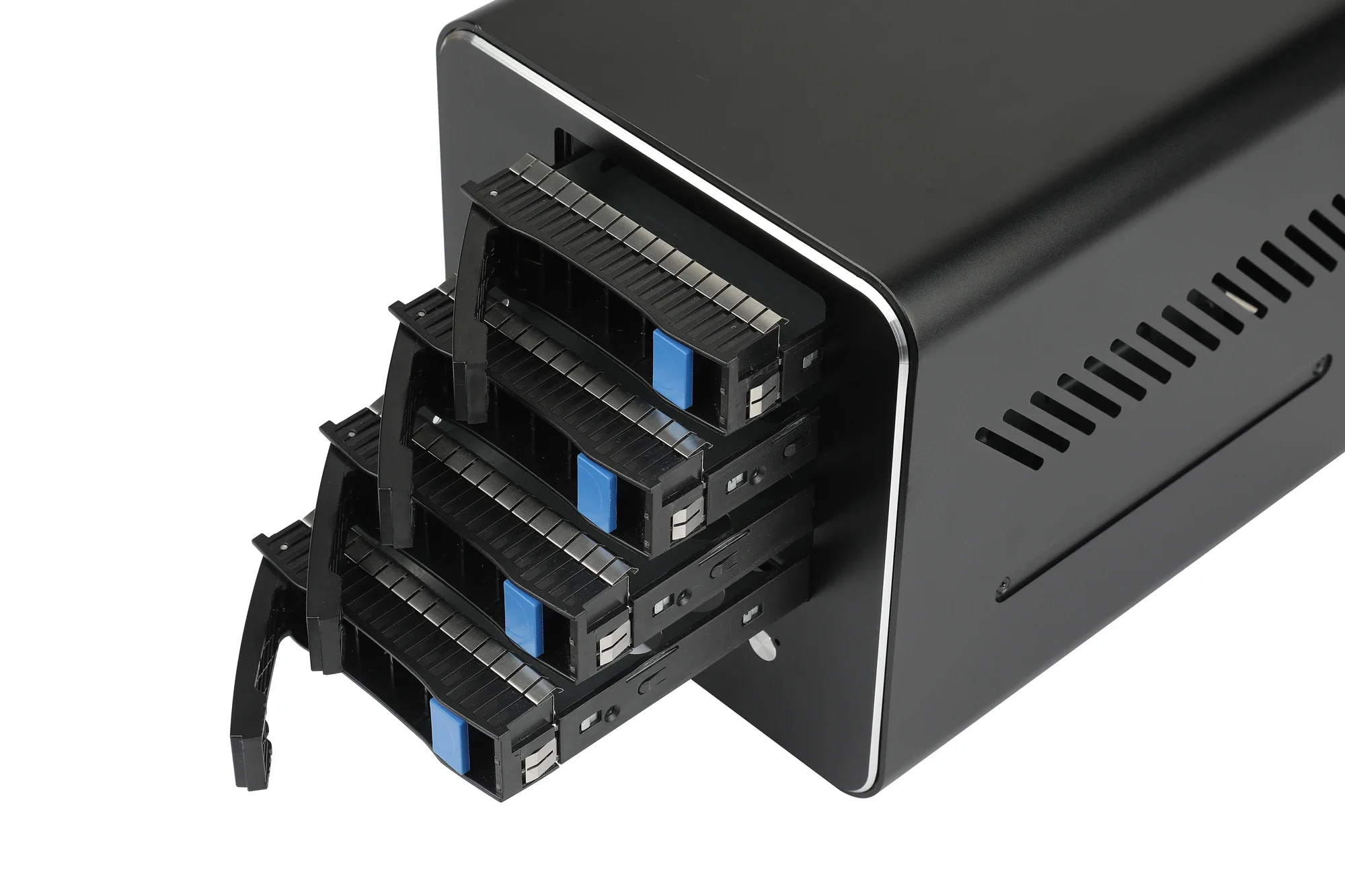 Фото RGeek Полностью алюминиевый мини-сервер NAS Mini ITX с 4 отсеками, материнской платой J1900 и адаптером №5