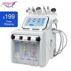 Новый 6 в 1 портативный гидро дермабразия уход за кожей красота машина вода кислородная струя гидро алмазный пилинг микродермабразия