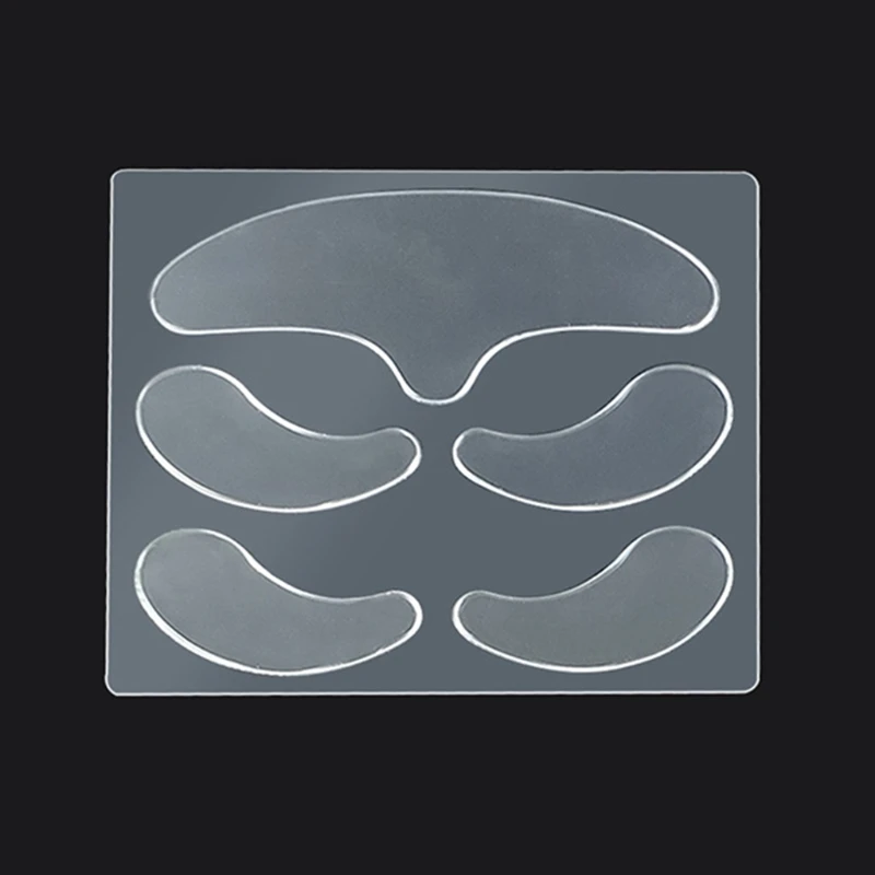 5 шт. многоразовые силиконовые наклейки против морщин для лица лба щек подбородка