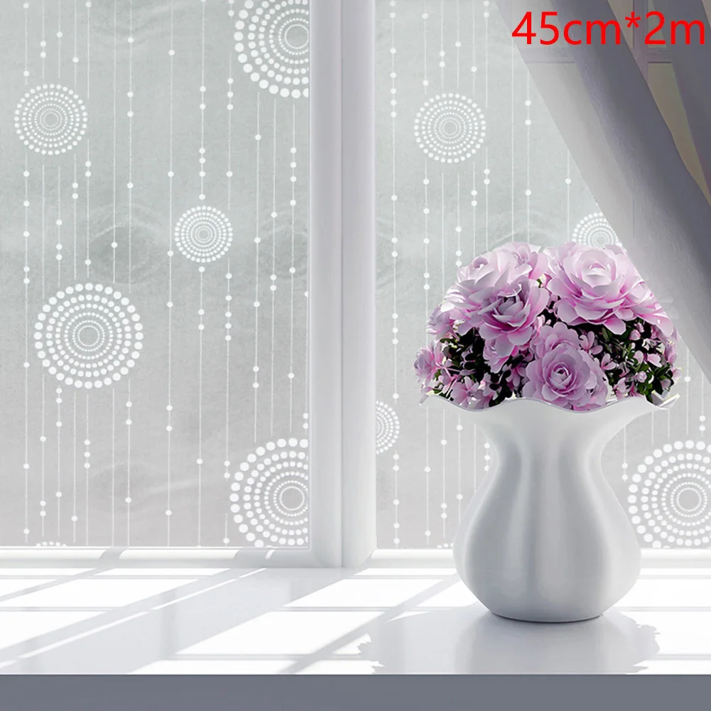 

Simple Window Film Bathroom Glass Sticker Office Kitchen Self Adhesive Decorative Frosted Home Privacy Cling Waterproof
