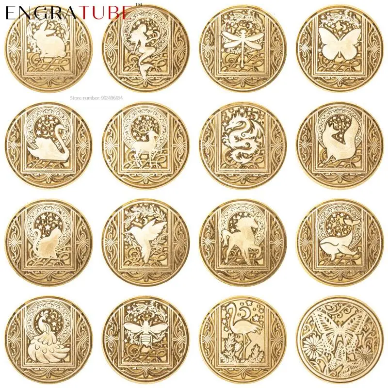 Запечатывающее восковое уплотнение штамп Классический DIY ретро отметка бабочка