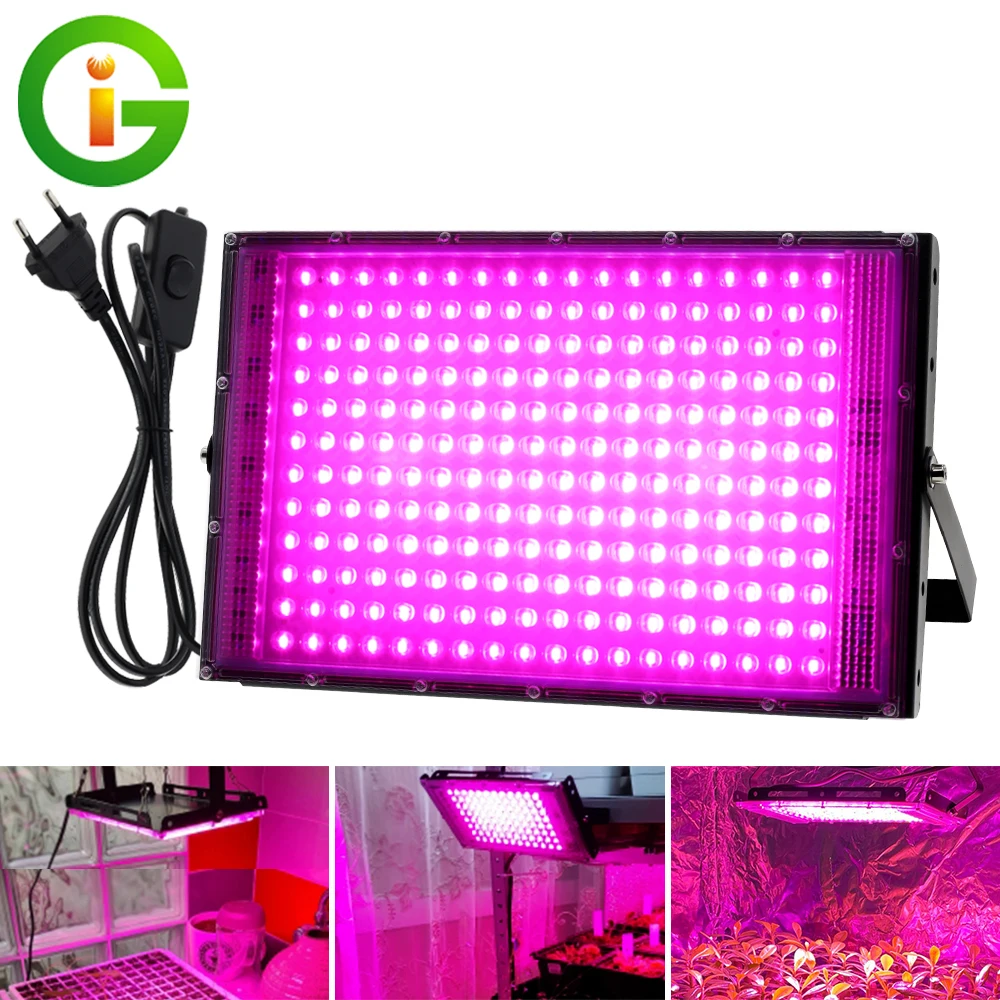 Full Spectrum LED Grow Light With Stand AC220V Phyto Lamp With On/Off Switch For Greenhouse Hydroponic Plant Growth Lighting