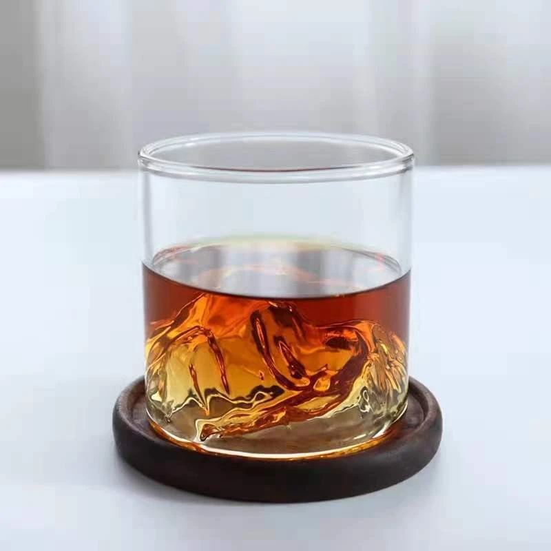 

Japan 3D Mountain Whiskey Glass Creative Cup Glacier Old Fashioned Whisky Rock Glasses Whiskey-glass Vodka Cup Wine Tumbler
