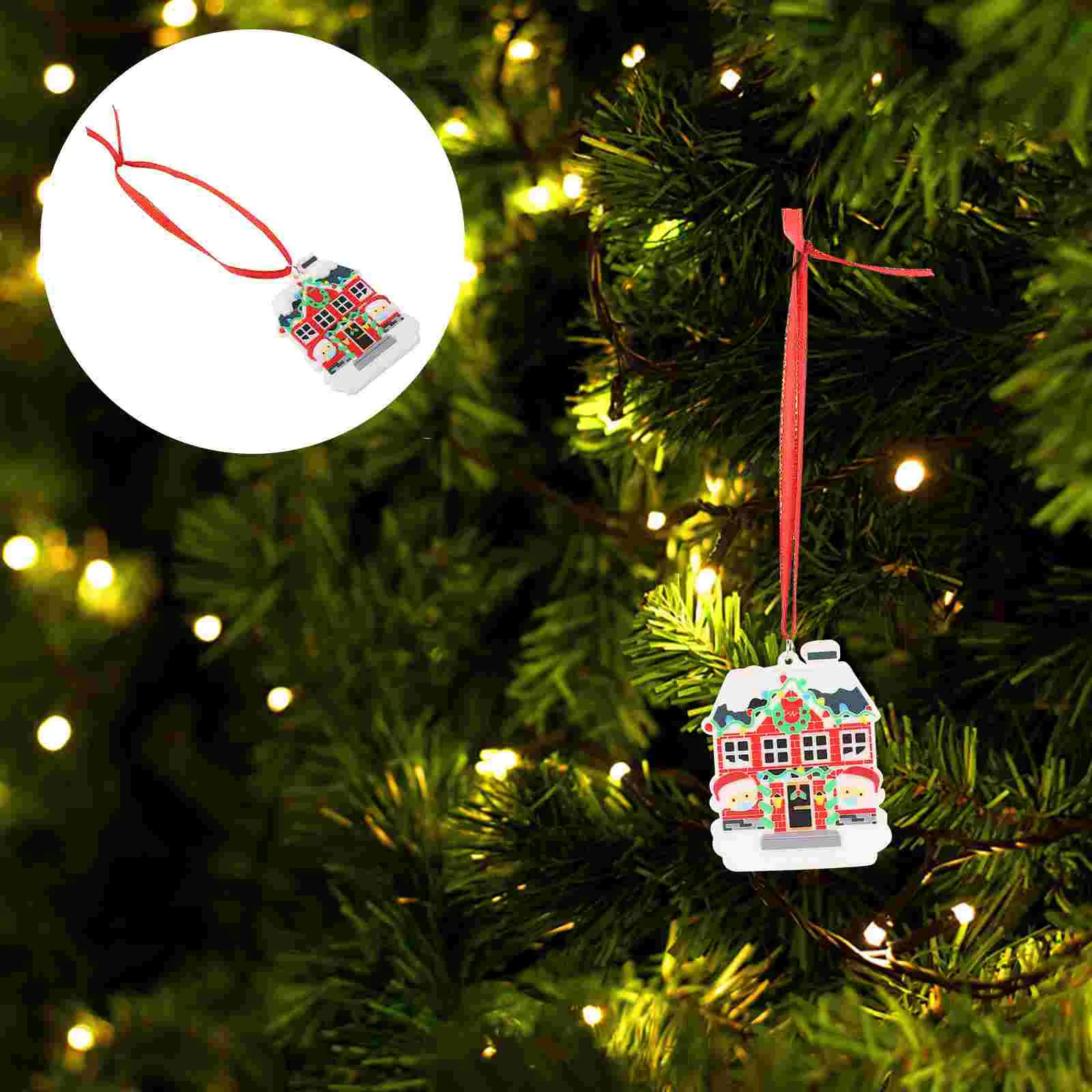 

Christmas Ornament Quarantine Survivor Funny Party Log Decor Hanging Family Fillershapes Treeslices Gifts Friends Tags Gift