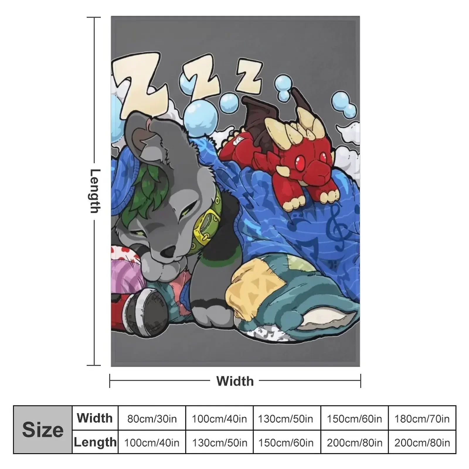 Woof Dreams (серый) Пледы Одеяло Плюшевые зимние кровати Одеяла