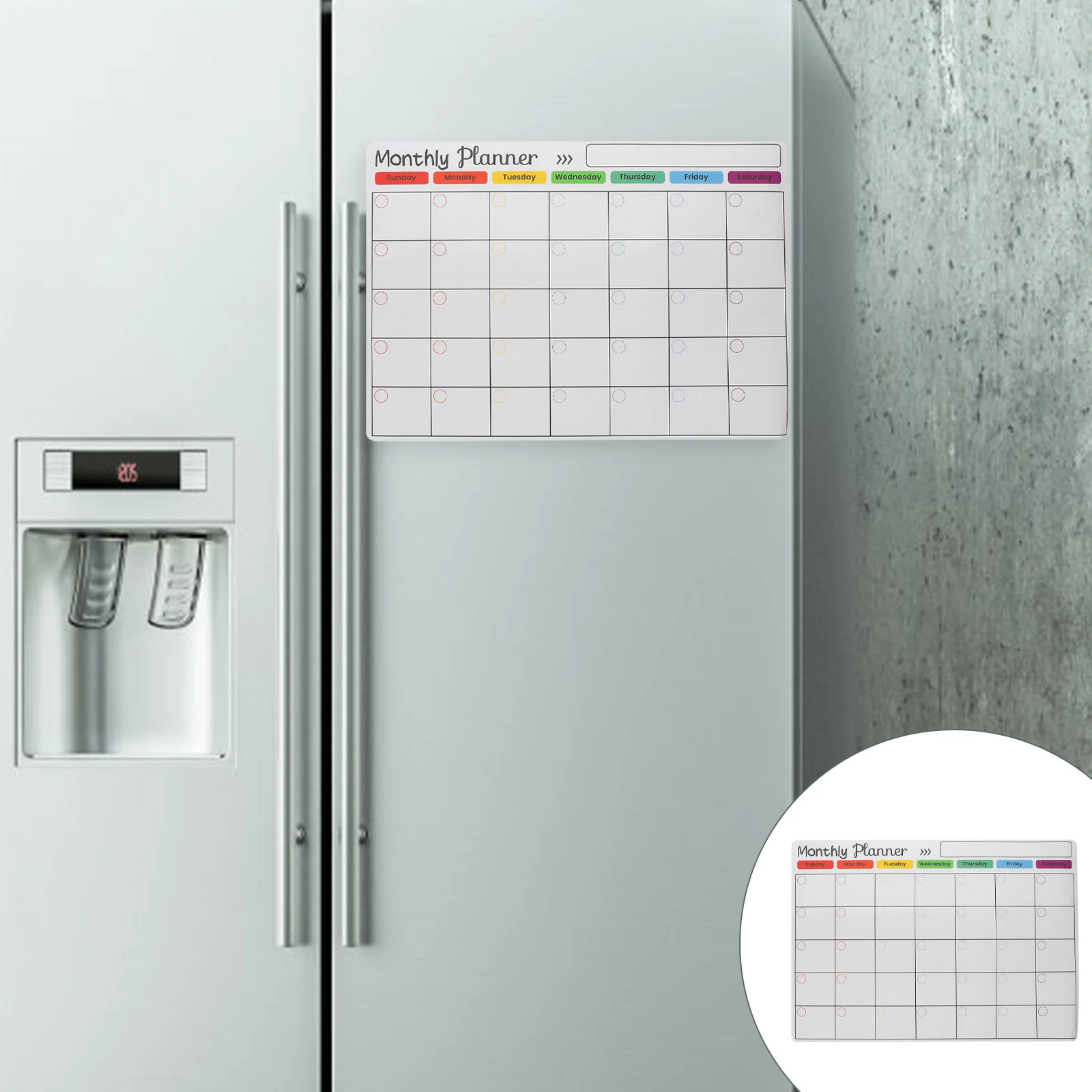 

White Board Calendar Magnet Magnetic Boards Fridge Whiteboard Soft Planner Work