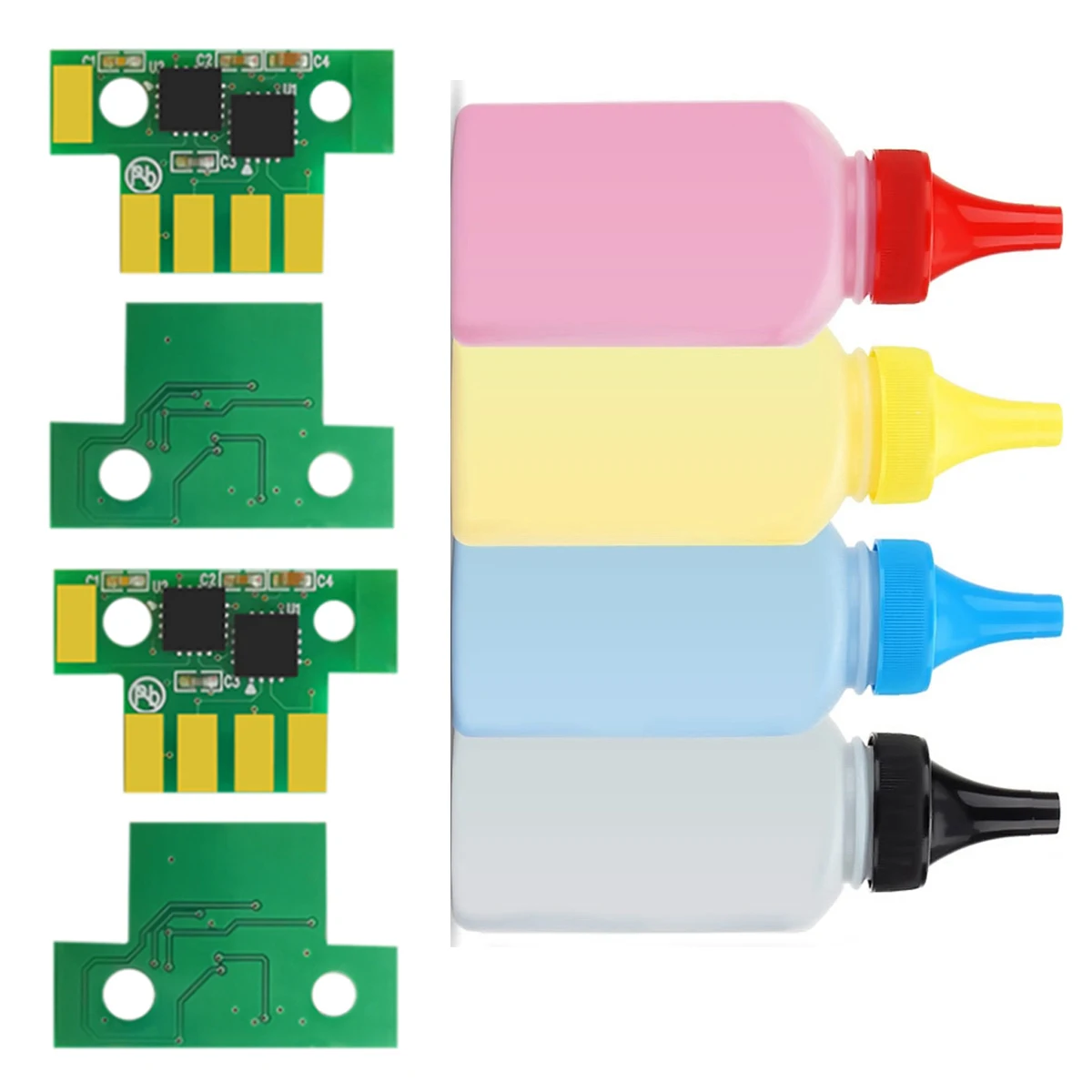 1 Набор 50 г тонер-порошок и заправка чипа для Lexmark CS-310 CS-410 CS-510 CX-310 CS CX 310 410 N DN DTN E DE DTE