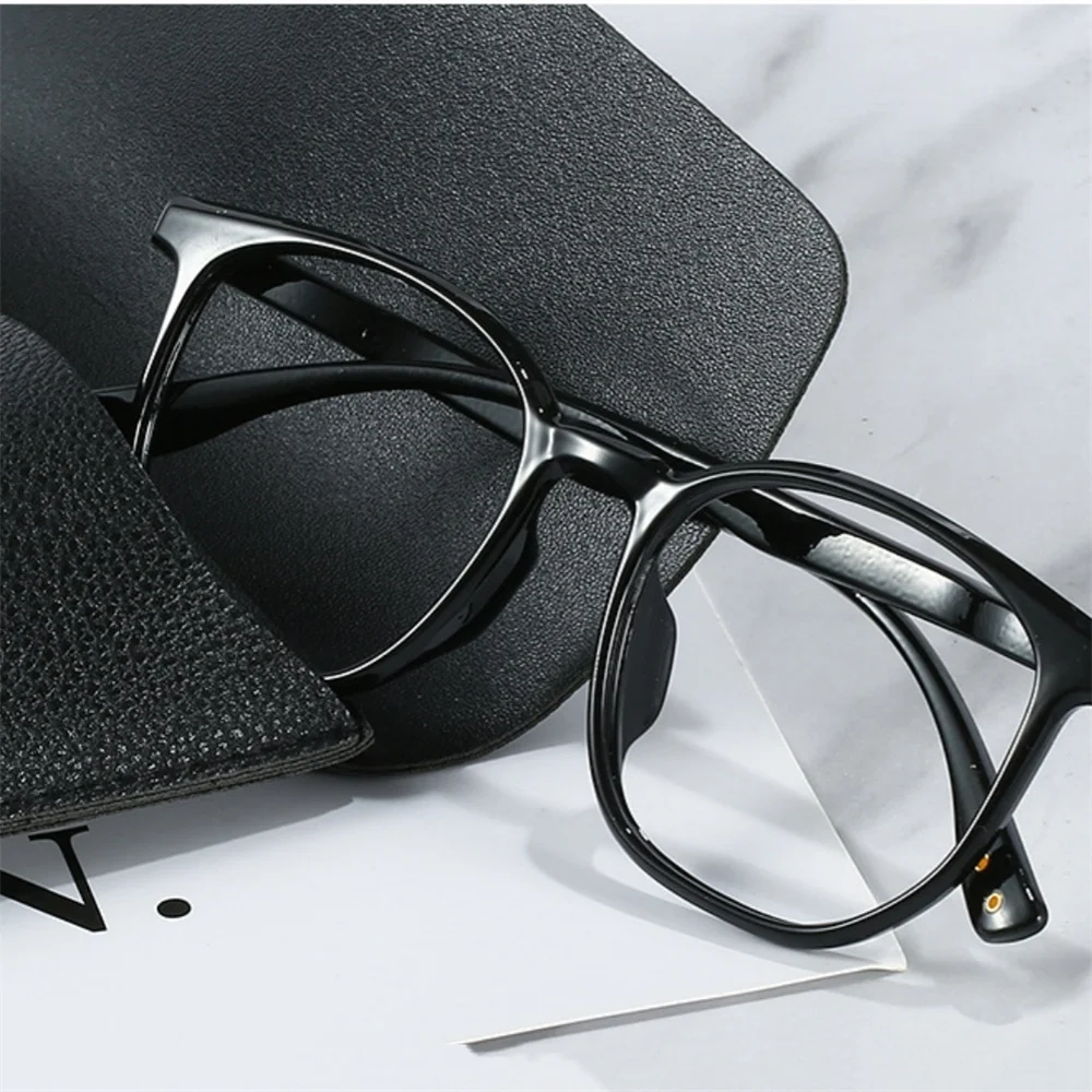 Klassnum Женские PU кожаные очки крышка коробка с веревочными пряжками для чтения