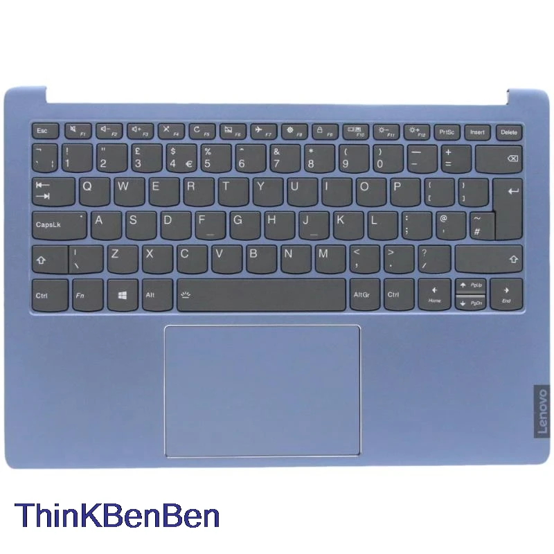Английская голубая клавиатура верхний корпус подставка для рук Lenovo Ideapad S540 13 13IML