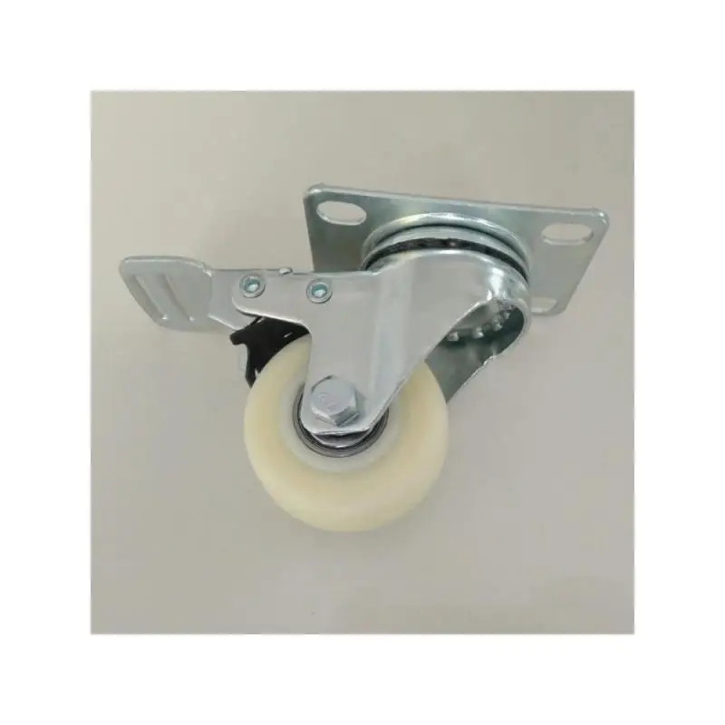 4 упаковки роликов 1 5-дюймовые универсальные тормозные колеса белый нейлон