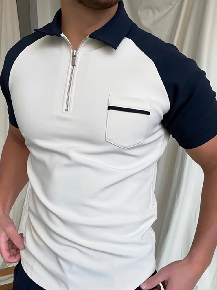 

2022 Lapel Streetwear Tops Casual Shirts Summer Short Sleeve Male Breathable Polos 2022 New Men Polo Shirt Business T-shirts Tee