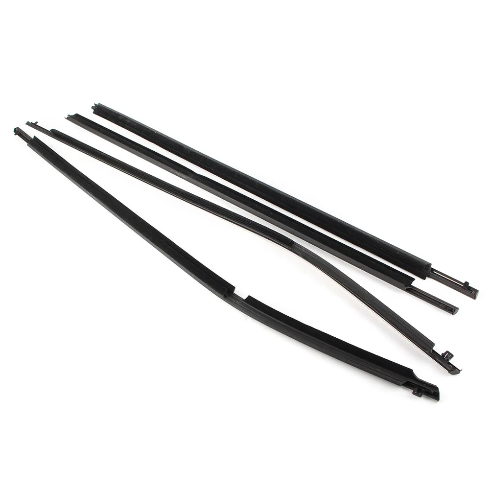 4 шт. хромированный ремень для наружных дверей автомобиля молдинг уплотнитель