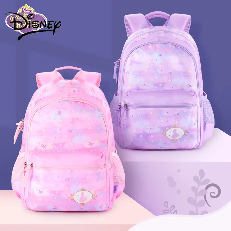 Disney Genuine Children's Cartoon Cute Large-capacity School Bag Sophia Backpack 1-6 Grade Students Casual Breathable Backpack