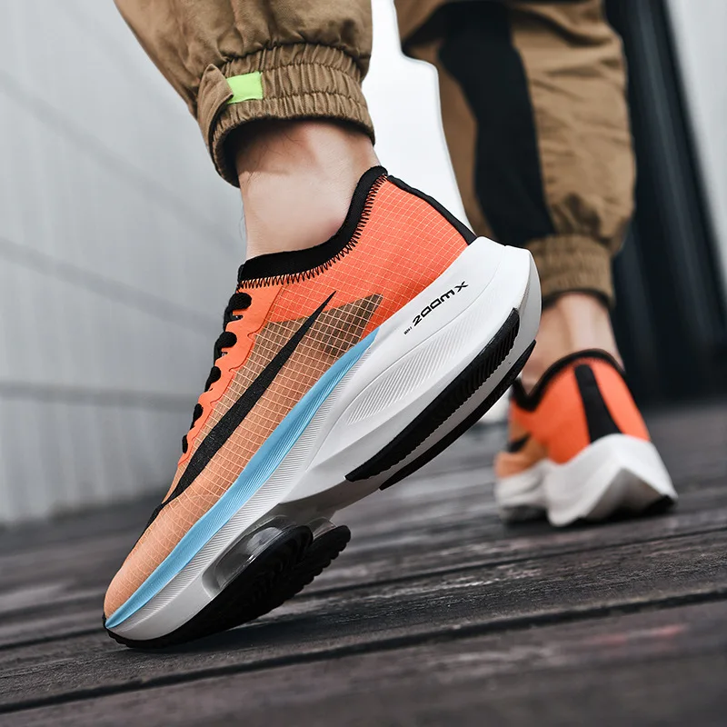 Men Running Shoes Male Casual Sneakers Summer New Orange Breathable Running Shoes For Men  High Quality Luxury Fashion Sneakers