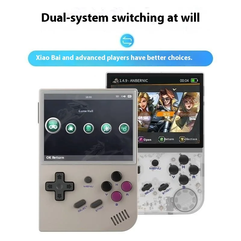 Портативный Игровой Автомат Rg35xx 2024 С Открытым Исходным Кодом 3 5-дюймовый