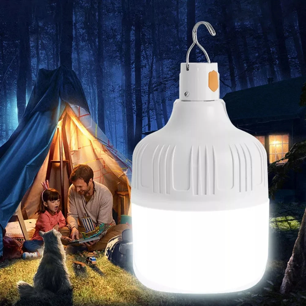 

80W Camping Lantern Rechargeable Bulb Light Outdoor Lighting Fishing Camping Equipment High Power Led Flashlights Led Light