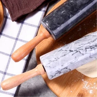 marble rolling pin white 45cm large kitchen cake tool baking biscuit rolling pin dough roller home kitchen supplies accessories