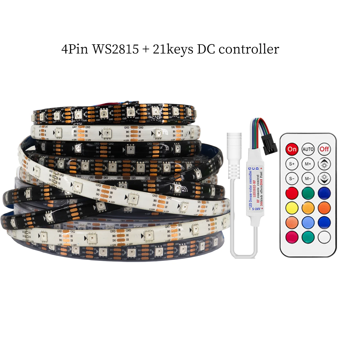 

Программируемая светодиодная лента TNALANT WS2815 RGBIC 30/60/144LED/м 12В