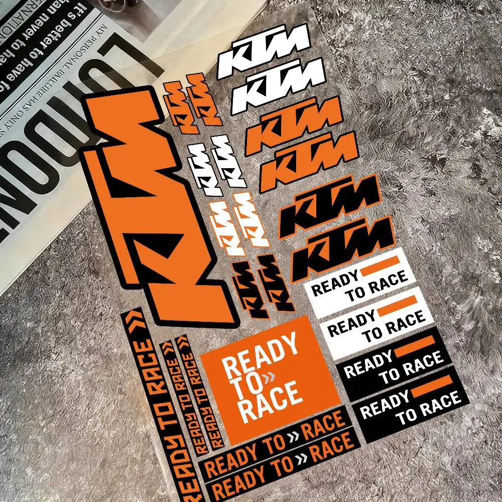 

Наклейки Для Мотоциклов Ready To Race, Виниловые Наклейки KTM Для Шлема, Кузова Автомобиля, Бампера, Окон, Аксессуары Для Тюн...
