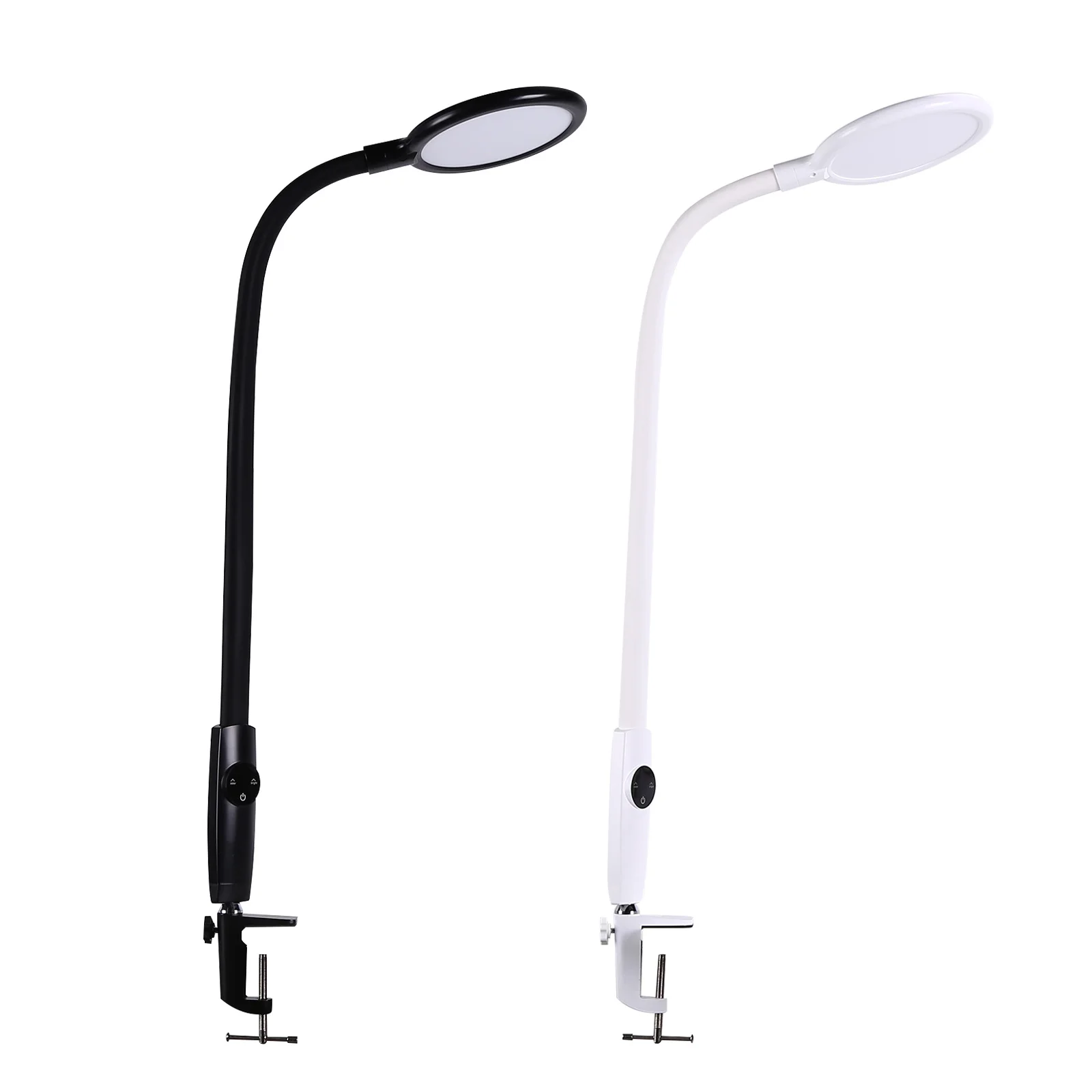 

Настольная лампа с сенсорной кнопкой, прикроватный светильник теплого белого цвета, гибкий светильник для чтения с длинной рукояткой и сен...