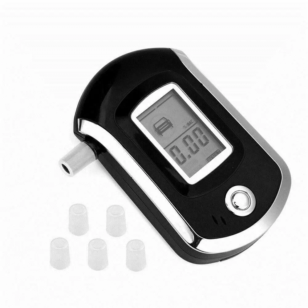 

Portable Breath LCD Police Detector Alcohol Analyzer Breathalyzer Digital Tester