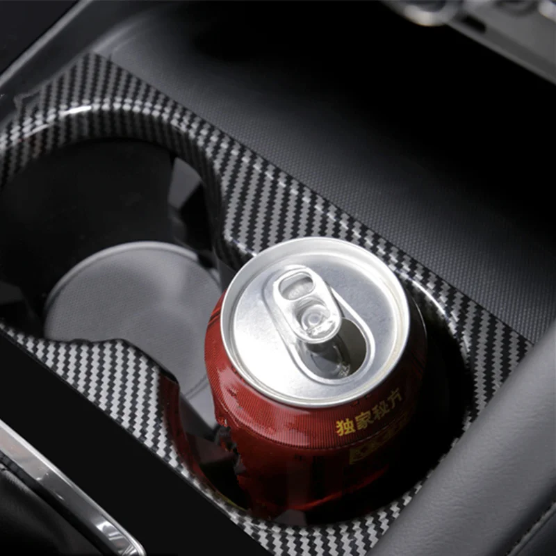 

For MAZDA 3 MAZDA3 2019-2022 Water Cup Frame Carbon Fiber Interior Modification Parts Decoration Accessories high-tech products