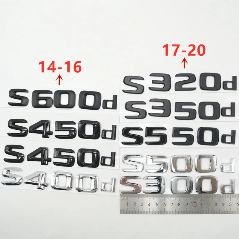 

For Mercedes Benz S Class 2014-2020 S300d S320d S350d S400d S420d S450d S500d S550d S600d Emblem Badge Trunk Rear Stickers