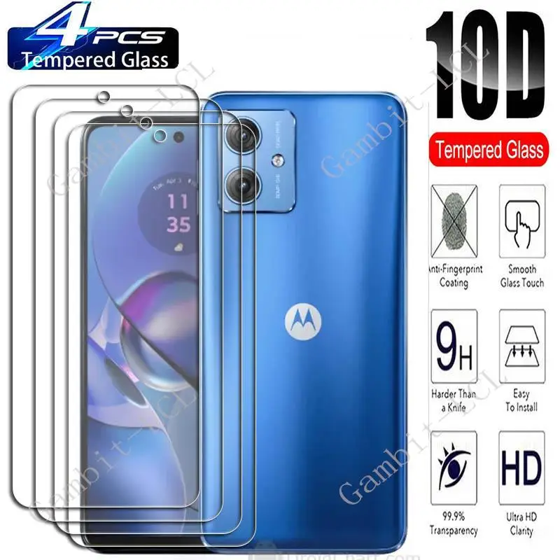 4 шт., защитное закаленное стекло для Motorola Moto G54, 6,5 дюйма