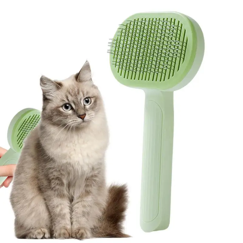 

Self Cleaning Slicker Brush Dog Brush For Shedding Dog Cat Bunny Pet Grooming Shedding Brush Easy To Remove Loose Undercoat