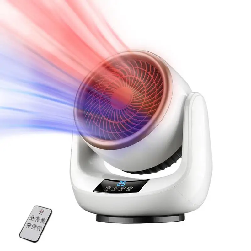 

Desktop Heater 2 In 1 Heaters Indoor Portable Electric 1000W Fast Heating Desktop Heater Fan For Home Bedroom Office Desk 3